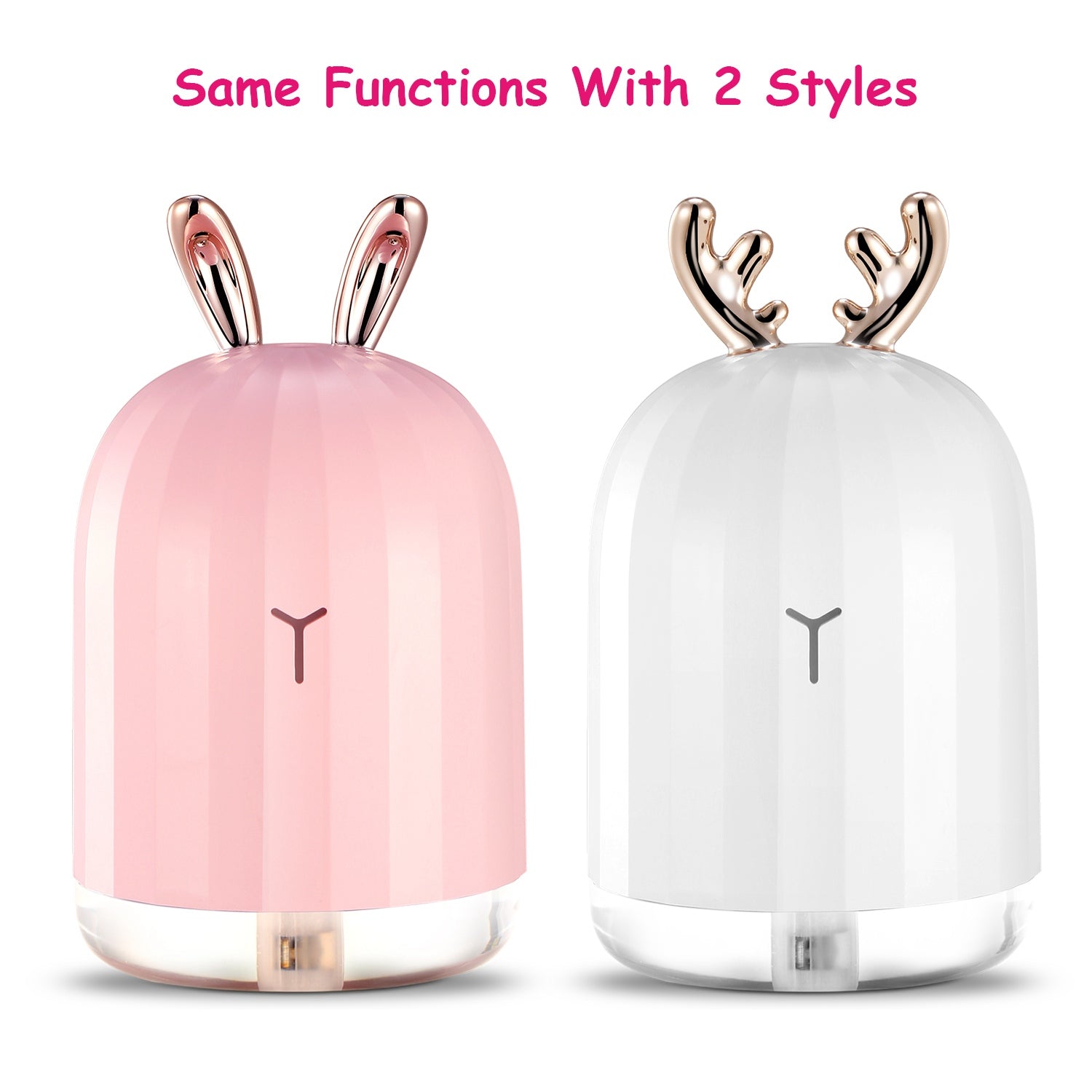 1Pc 220ml Cool Mist Humidifier Ultrasonic Air Diffuser Atomizer With 7 Color Breathing Lights Auto Off Office Home Yoga