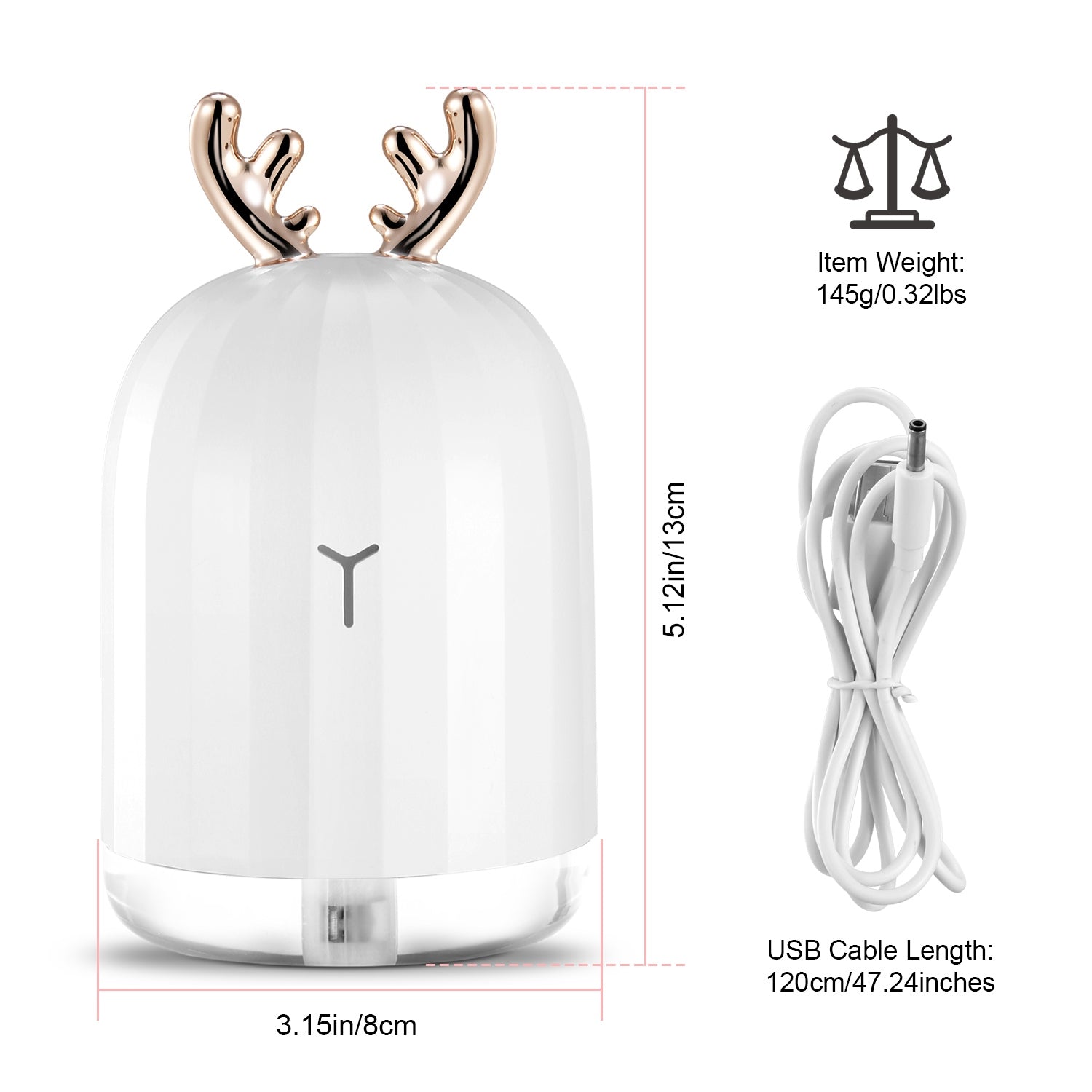 1Pc 220ml Cool Mist Humidifier Ultrasonic Air Diffuser Atomizer With 7 Color Breathing Lights Auto Off Office Home Yoga